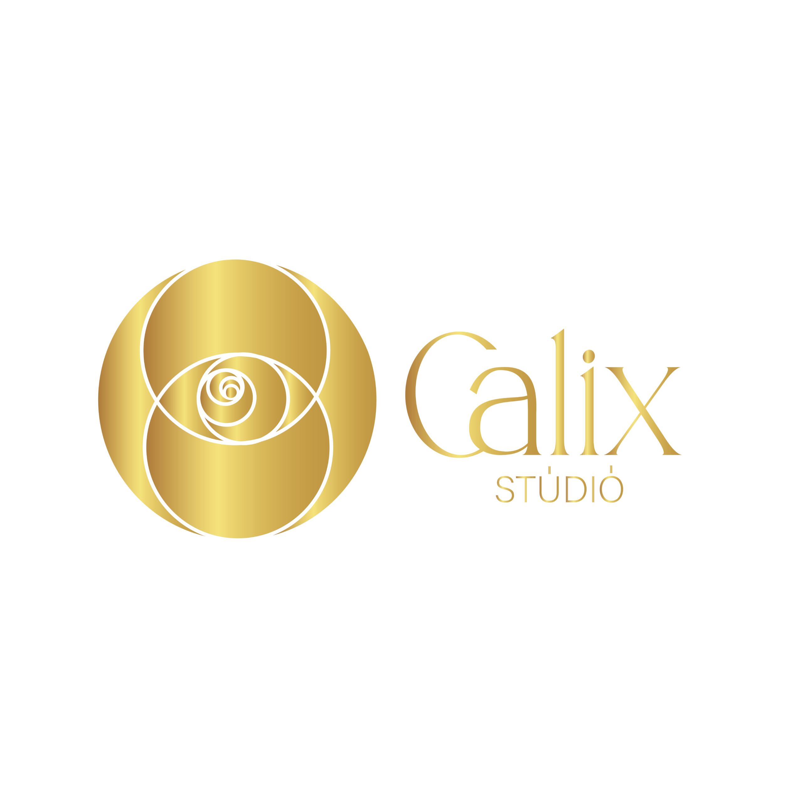 Calix Studio arany logó – szakrális utazások és beavató misztérium utak Európa szent helyein